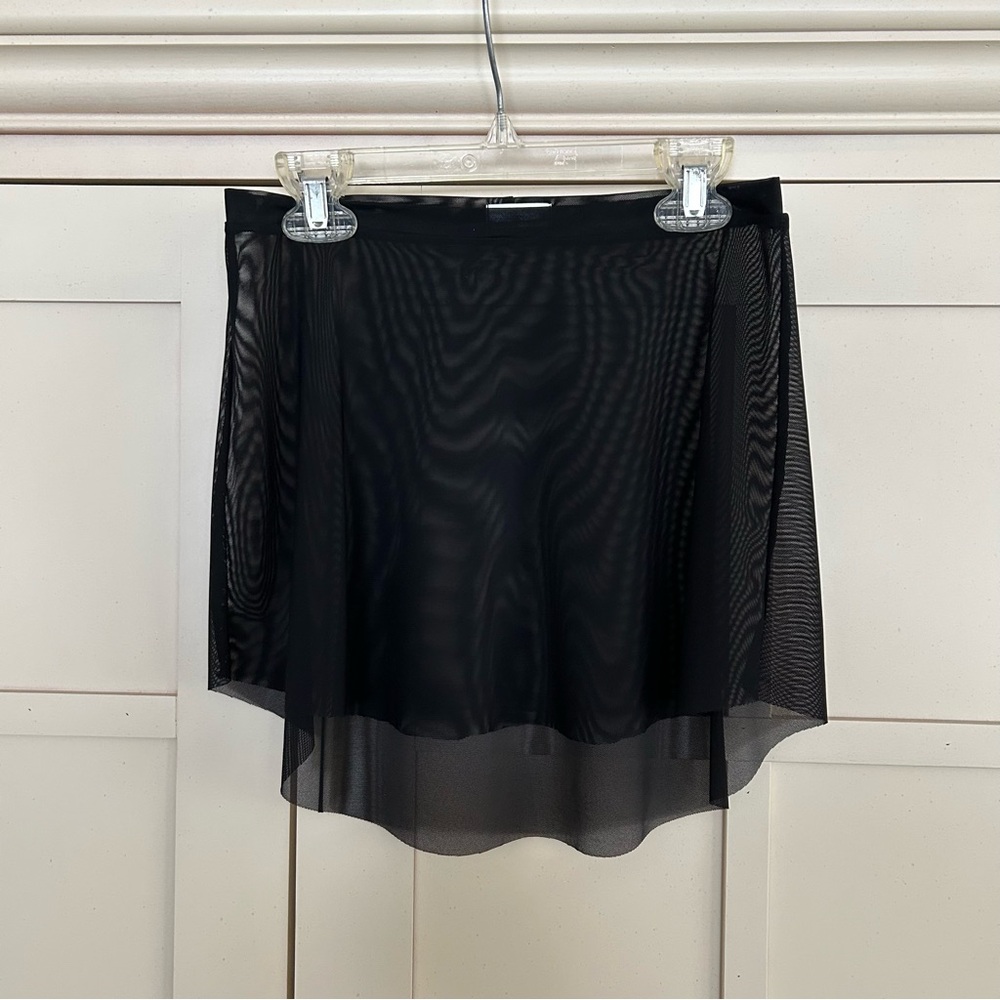 Eleve Dancewear Mesh High Low Skirt